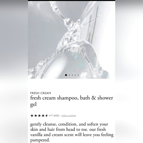 NEW with PUMP philosophy SHOWER GEL 32oz BRAND NEW never opened FRESH CREAM - Picture 2 of 3